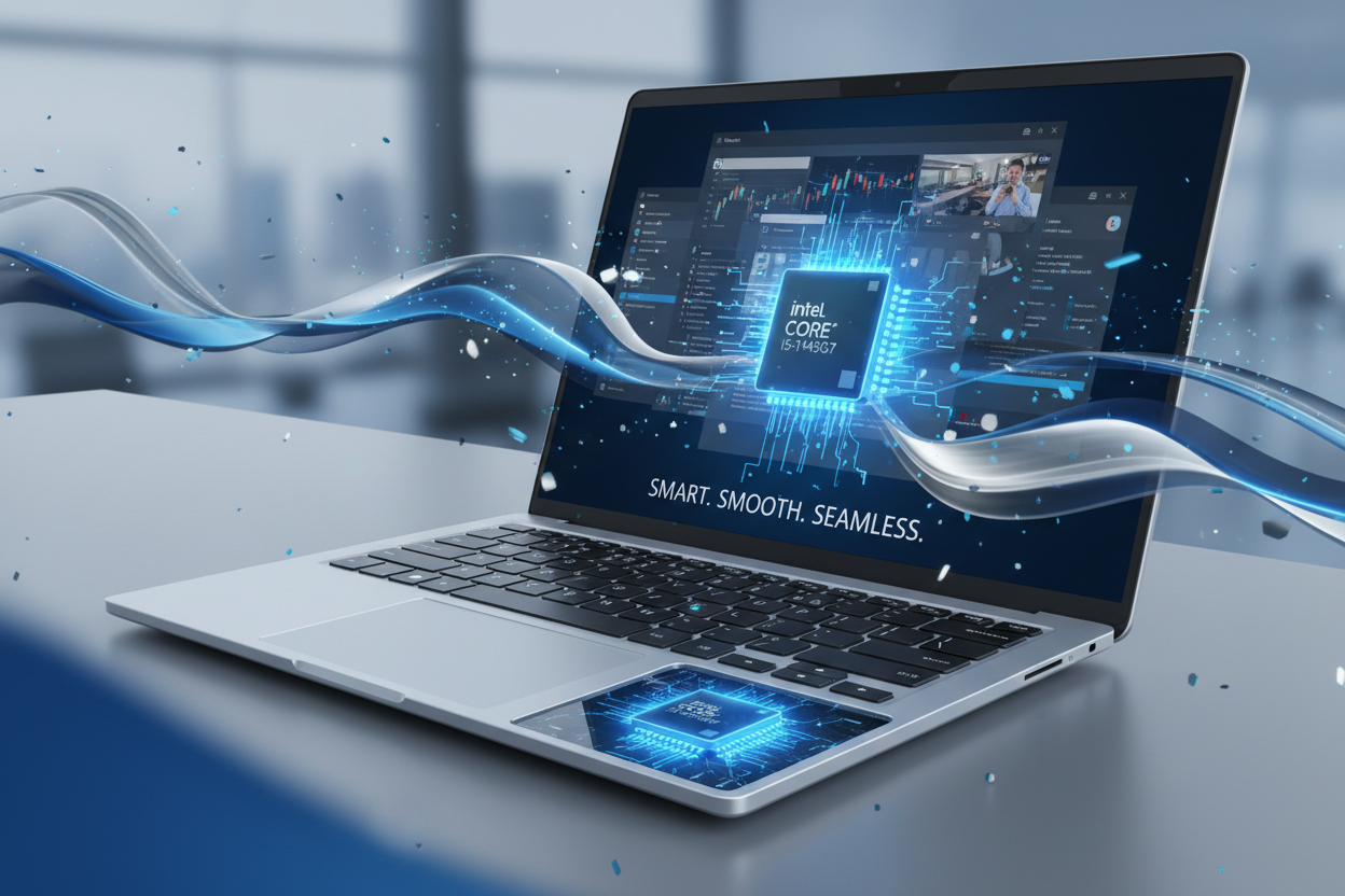 أداء ذكي وسلس
معالج Intel® Core™ i5-1145G7 يمنحك سرعة ثابتة تشعرك بالثقة مهما كثرت المهام.صورة لهدا الوصف